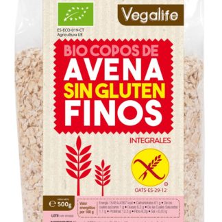 Bio harina avena sin gluten integral - Vegalife - 500 g